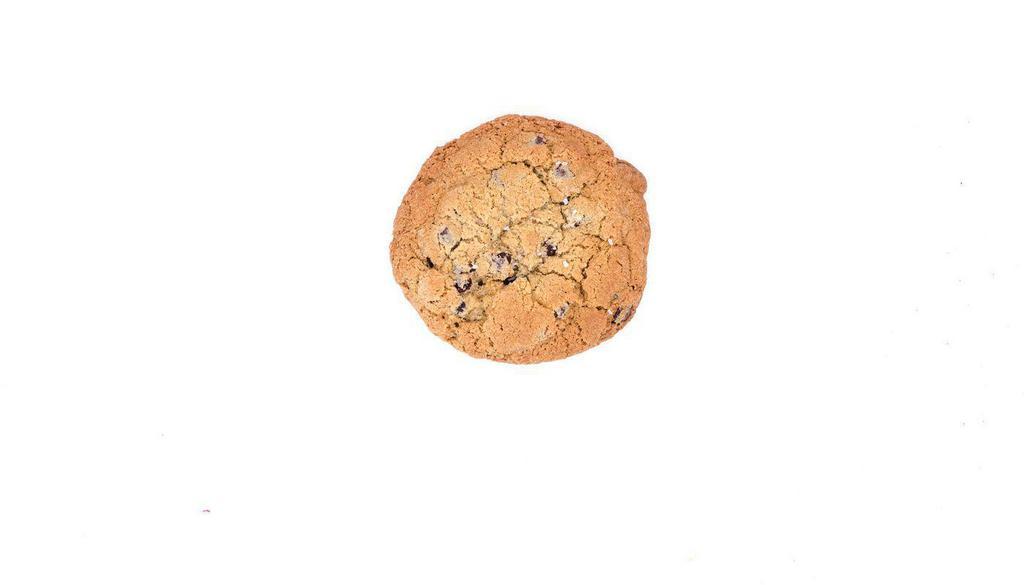 Chocolate Chip Cookie · Oversized chocolate chip cookie, studded with chocolate chips, soft in the center