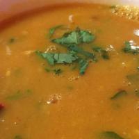 Lentil Soup · Vegan. Served in large bowl.