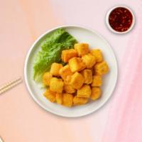 Tofull To Eat · Lightly fried tofu served crisp with chili sauce