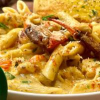 Da Crawfish Alfredo Penne Pasta · Creamy Crawfish Alfredo with a hint of  Southern Spice very cheesy with plenty of crawfish t...