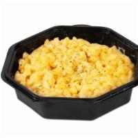 Mac & Cheese · Garlic butter, mac and cheese, cheddar.