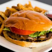 Double Burger · Our hand pattied burgers are 1/3 lb fresh Angus Beef on a locally made Brioche Roll.<br />Gl...
