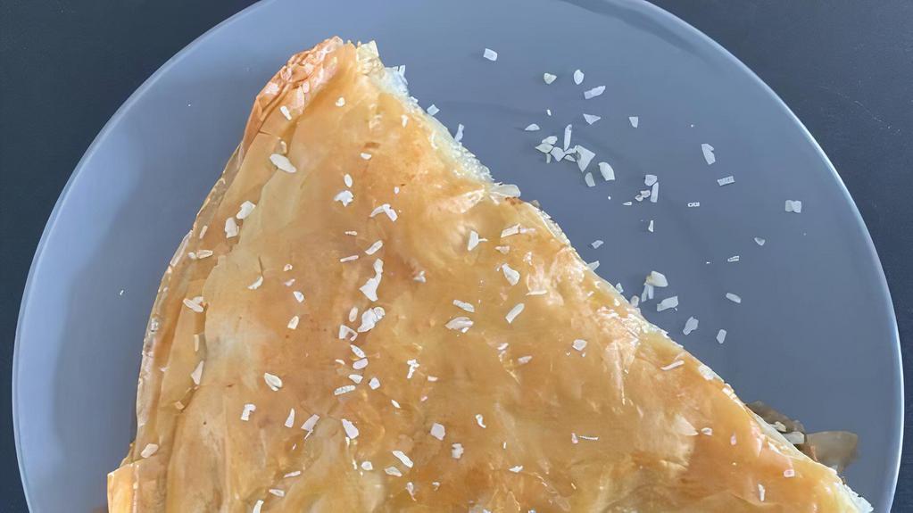 Baklava · Baklava is a rich, sweet dessert pastry made of layers of filo filled with chopped nuts and sweetened and held together with syrup, frosting or honey.