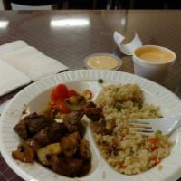 Hibachi Steak With Mushroom · Include sweet carrots, fried rice and shrimp sauce.