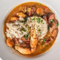 Zuppa Di Pesce Creole Seafood Gumbo · Seafood gumbo, with Louisiana gulf shrimp and crabmeat. Served with rice.