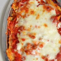 Amedeo’S Famous Lasagna · Layers of lasagna noodles baked with ricotta, parmesan, ground beef, sausage, homemade marin...