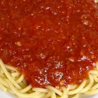 Pasta With Marinara · Served with choice of pasta.