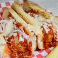 Pedio'S Meatball Sub · Our homemade meatballs, topped with melted mozzarella and our homemade marinara.