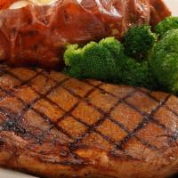 Marshal Dillon Ribeye (12Oz) · Our signature USDA Choice aged ribeye marinated with our house marinade.