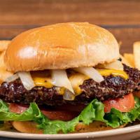 Round-Up Steak Burger · Consuming raw or undercooked meats, poultry, seafood, shellfish, or eggs may increase your r...