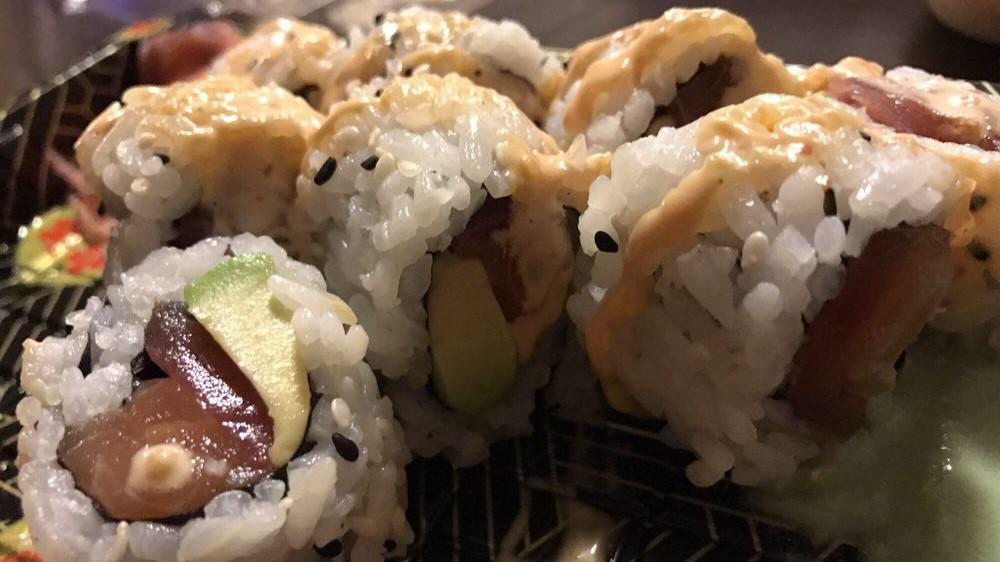  Dream Roll · Tuna, salmon, avocado/with spicy mayo.

Consuming raw or undercooked meats, poultry, seafood, shellfish or eggs may increase the risk of your foodborne illness.
