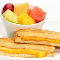 Kids Grilled Cheese Sandwich · American cheese on toasted bread. Includes choice of homemade side.