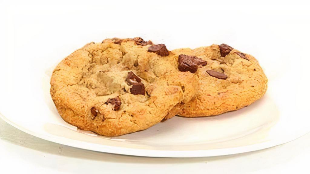 Chocolate Chip Cookies · Vegetarian. Two fresh baked cookies. 400 cal.