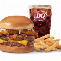 Loaded A.1.® 1/3Lb* Double Combo  · A Signature Stackburger with two  100% seasoned real beef patties, topped with A.1.® Thick &...