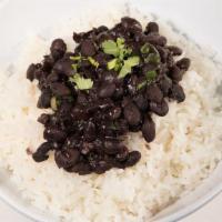 Rice Topped With Black Beans · 