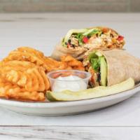 Cilantro Chicken Lime Wrap · Cilantro lime marinated chicken breast grilled and wrapped in a warmed whole wheat wrap with...