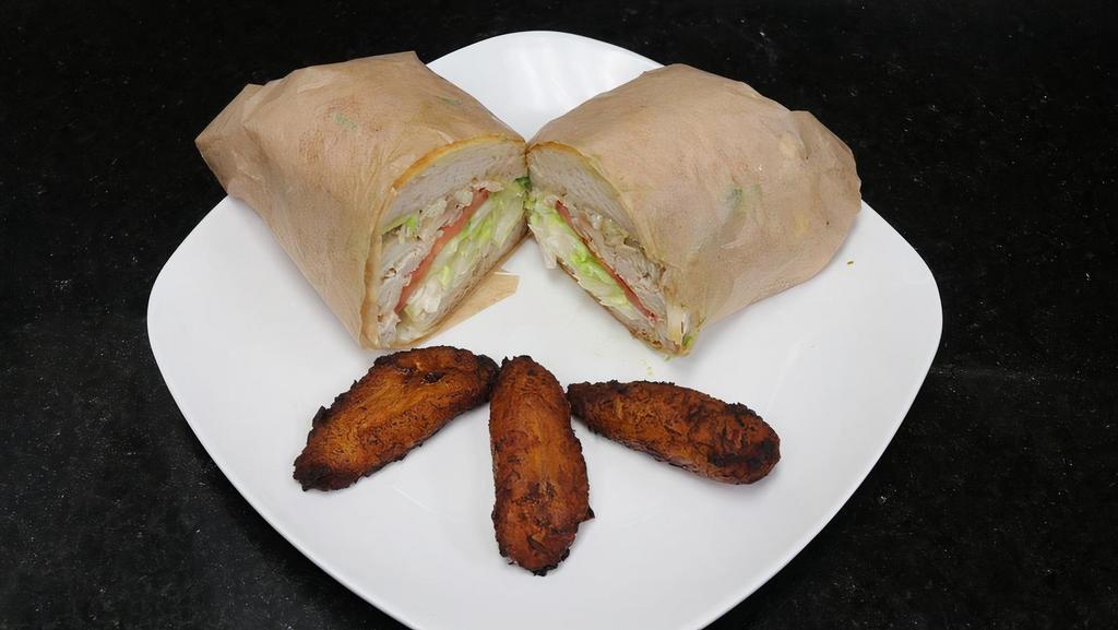 Carali’S Sandwich · Pulled rotisserie chicken | lettuce | tomato | mayonnaise | ciabatta bread.