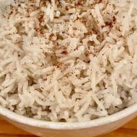 Basmati Rice · Long grain rice, house blend of garam masala.