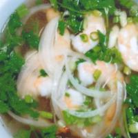 Shrimp Egg Noodle · Mi Rau Cai