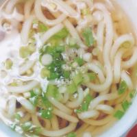 Udon Shrimp Tempura · Banh Canh Nhat 
Udon Noodle Tom Rau Cai Chien (Fish Broth)