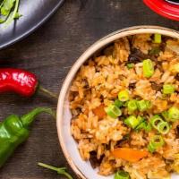 Vegetable Fried Rice · With onion
