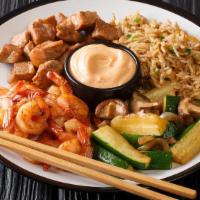 Chicken & Shrimp Ding · Hot and spicy.
chicken and shrimp with mixed vegetable