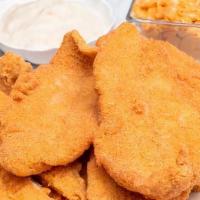 3 Pc Catfish Dinner  · 3 pc  Catfish, Home Fried Potatoes, Coleslaw and Texas Toast and drink