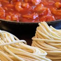 Shrimp Fra Diavolo · Shrimp sautéed in our spicy marinara sauce over your choice of pasta.