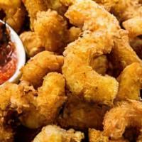 Fried Shrimp · Served with cocktail sauce.
