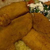 Fish Fillet · Fried tilapia fillet.  (20 Minute Order).
