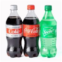 Bottled Soda · Variety of 20oz bottled Coca-Cola products