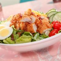 Hwy 55 Cobb Salad · An American favorite since 1937. Mixed greens, red cabbage, shredded carrots, cherry tomatoe...