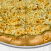 Cheese Bread · Freshly baked NY Style dough, topped with a 100% mozzarella cheese, and slathered with a but...