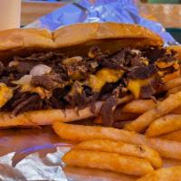 Philly Cheesesteak Meal · Greasy, cheesy, and steak-y. Our Philly Cheesesteak is made with sliced Steak topped with Gr...
