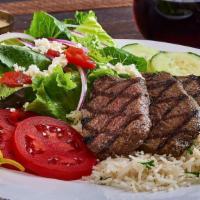Grilled Beef Feast · Served with Horseradish Sauce. (980 / 1,090 cal)