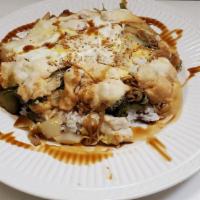 Oyako Don · Chicken, Vegetable and Egg Over Rice.