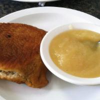 Potato Knish With Sour Cream Or Applesauce · 