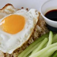 Kids Rice W/ Fried Eggs · Jasmine brown rice with cucumbers and soy sauce.