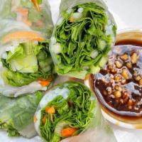 Summer Rolls · Order of two rolls with shrimp, noodles, green leaf lettuce, cucumber, carrot, fresh mint, a...