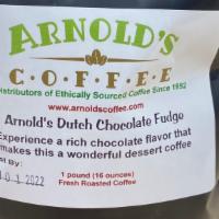 Arnold'S Dutch Chocolate 1 Lb Bag · 1 Lb Bag of whole bean Coffee