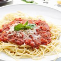 Spaghetti With Marinara · Spaghetti with Homemade Marinara Sauce