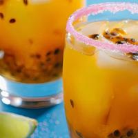 Passion Fruit · House tequila, triple sec, passion fruit & margarita mix 
 (Must be 21 to purchase)