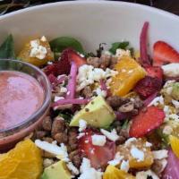 Seasonal Salad: Chino'S Sunshine Salad · Baby lettuce, arugula, strawberries, oranges, avocado, pickled onion, roasted sunflower seed...