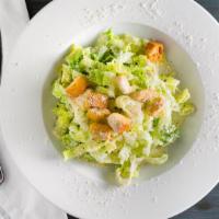 Caesar Salad · Hearts of Romaine, aged Pecorino Romano, and homemade croutons tossed in our classic Caesar ...