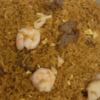 House Fried Rice · Chicken, beef, shrimp.