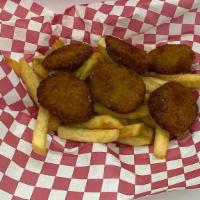 Kids Chicken Nuggets (6 Pcs) & Fries · Served With Seasoned Fries and Kids Juice