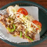 Steakhouse Special · Steak, onions, bell peppers, mushrooms, and white American cheese. Dressed with mayo, lettuc...