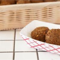 Falafel · Blend of chickpeas, parsley, cilantro, and house seasoning.