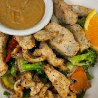 #54 Rama Of Sunset. · Choice of meat with vegetables and peanut sauce Deep Fried or Grilled Shrimp, Deep Fried or ...