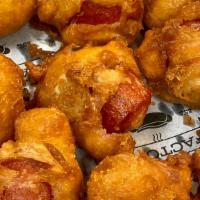 Corn Dog Nuggets · 12 deep fried corn dog nuggets.